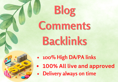 I Will Build 200 High Quality Blog Comments SEO Backlinks For Your Web Site