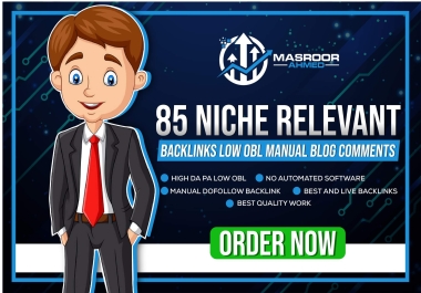 I will do 85 nofollow niche relevant blogcomment