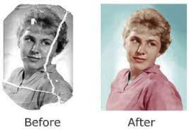 I will restore old photos,  restore photo,  colorise old photos