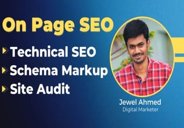 I will do on-page SEO and technical optimization service for your website
