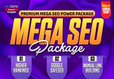 Premium Mega SEO Power Package to Boost Your Google Rankings