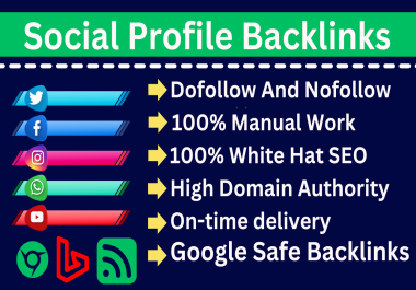 I will create 200 social profile creation backlink or social profile design & setup