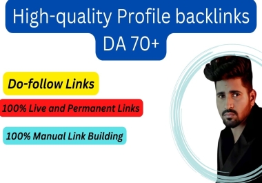 I will build 600 high da dr profile backlinks manually