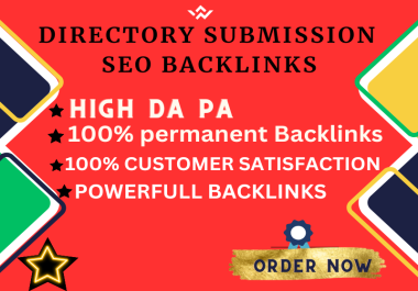 I Will Provide 80 High Directory submission Backlinks Manually