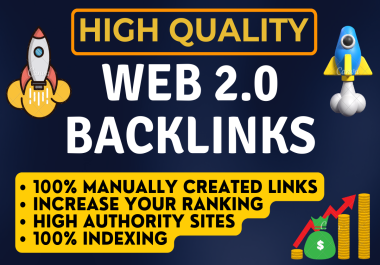 I will provide 20 Top Quality Web 2.0 Backlinks and Web 2.0 Blog Service 