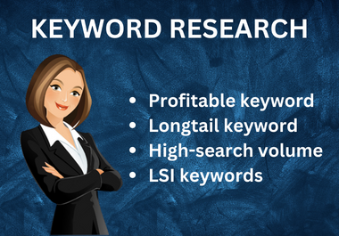 I will do the best profitable keyword research for your website