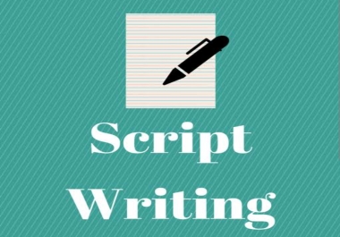 I will Write a standard movie's script for your production.