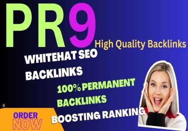 I will Create151 High Quality Pr9 backlinks for your website ranking