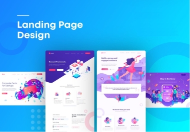 Landing page Design professional and modern