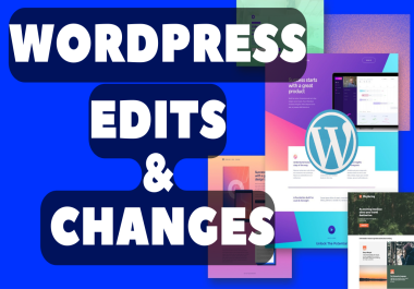 I will do modifications,  maintenance,  and changes to your wordpress website