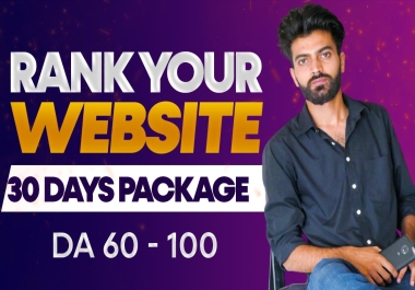 Monthly SEO Package for rank your Website on Google 100 Manual Backlinks