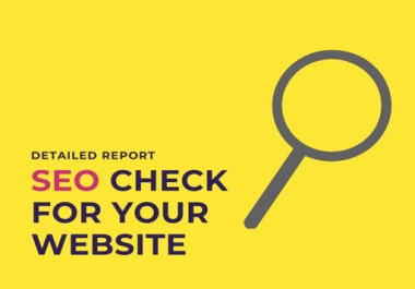 SEO check for your website against more than 200 SEO relevant criteria and create a detailed report.
