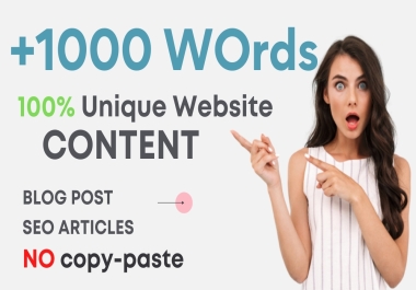 I will write 1500 words blogs and articles