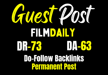 Get Guest post On FilmDaily. co - Organic Traffic with Do-follow backlink Seo