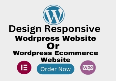 I will create wordpress ecommerce website or wordpress website