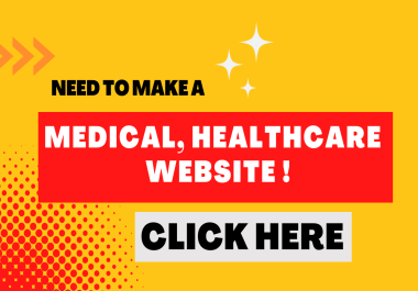 I will do custom website design for medical and healthcare businesses with SEO