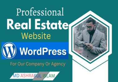 I will design your real estate website in wordpress