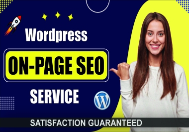 I will do onpage SEO for your wordpress site