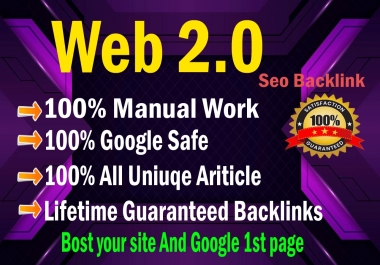 I will manually create 50 Web 2.0 seo backlinks