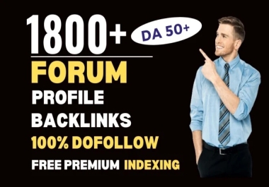 I will create social media profile backlinks,  dofollow forum SEO link building