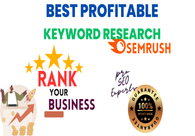 I will research the best SEO keywords and competitor analysis