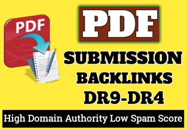 50+ PDF submission/share on top high DA,  PA,  permanent backlinks sites