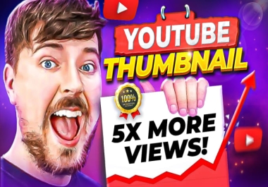 I Will design amazing thumbnails and cover, banner