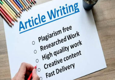 I will write 1000 words SEO Article Writing in 24 hours
