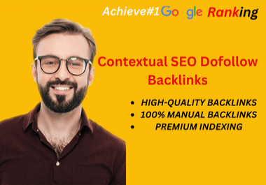 I will build contextual backlinks,  authority SEO backlinks from DA 50 websites
