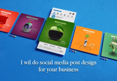 I will design creative social media posts for all social sides