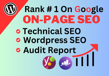 I will do on page SEO and technical optimization of your website