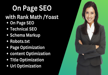I will do On Page SEO for your wordpress website with Rank Math