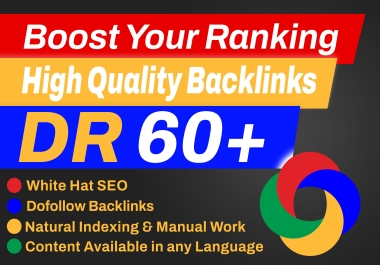 I will build foundation SEO backlinks high dr 60 plus white hat link building