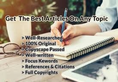Articles and Blogs Writing Research Based