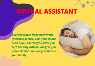 i will be your virtual assistant for online work
