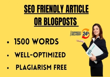 SEO article and blogs of 1500 words