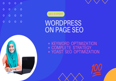 I Will On-page SEO,  WordPress,  and Shopify on-page SEO Yoast SEO