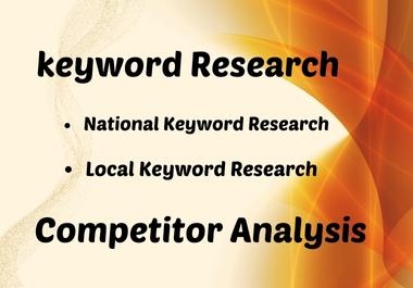 Profitable keyword research for SEO and competitor analysis for top ranking