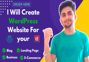 I will create attractive responsive wordpress website creation for you