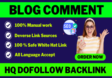 500 dofollow blog comment backlinks on your website