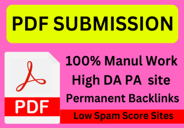 30 PDF Submission to Top Document Sharing Sites for SEO Backlinks