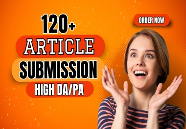 120 unique Article Submission with High DA contextual backlinks