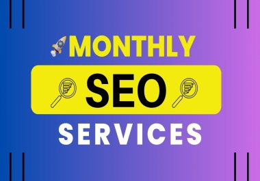 I will Complete monthly website SEO with top google ranking