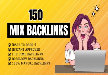 150 Powerful Do follow Mix Backlinks boost your website rank