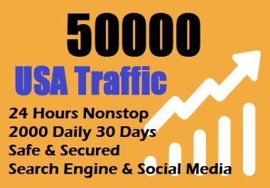 50,000 Targeted USA Traffic in Website in 24 hrs