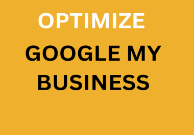 I will optimize google my business for seo and gmb ranking
