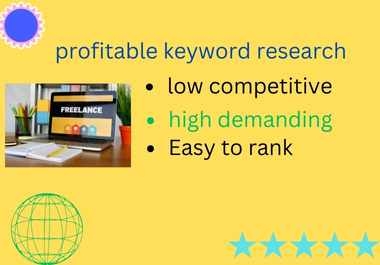 I will do advance profitable keyword research for your website