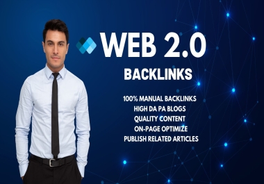 50 Web 2.0 Backlinks from High authority DA 50-90+ Website