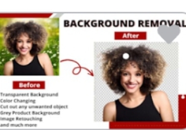 I will remove background from 100 photo professionally