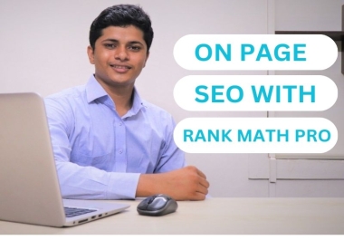 I will do on page SEO with rank math pro